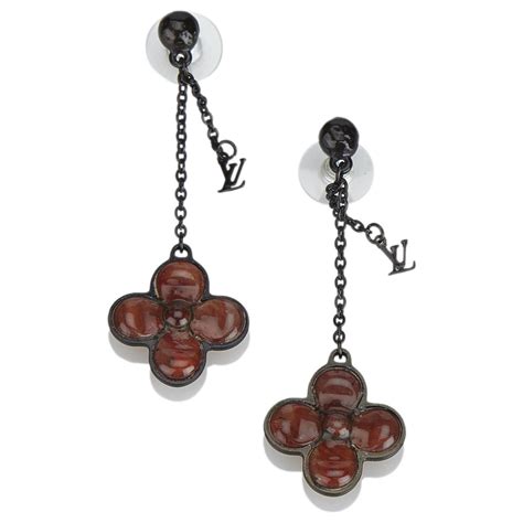 boucle d'oreille louis vuitton fleur